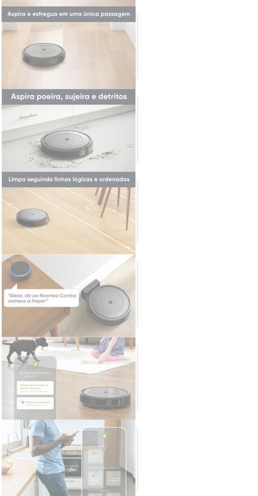 Robot aspirador com mopa lavagem, usado no maaximo 10 vezes