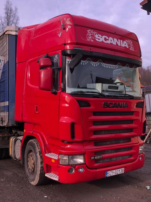 Scania r420 czerwona
