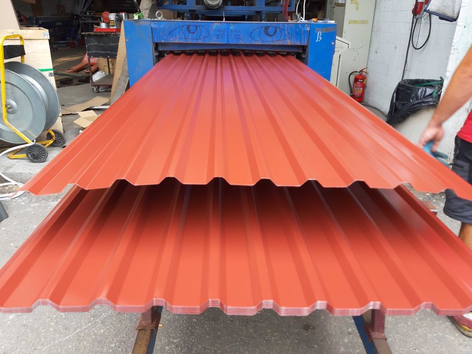 Blacha czerwona trapez dach ral 3009 dachowa