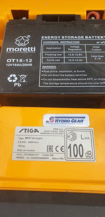 Traktorek stiga 384 estate hydro