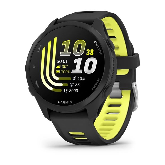 Garmin Forerunner 170 Black/Amp Yellow (Чорний з жовтим) - Смарт-годинник для бігу та тріатлону