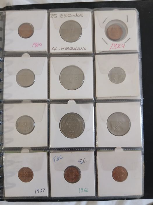 Lote de moedas  Portuguesas
