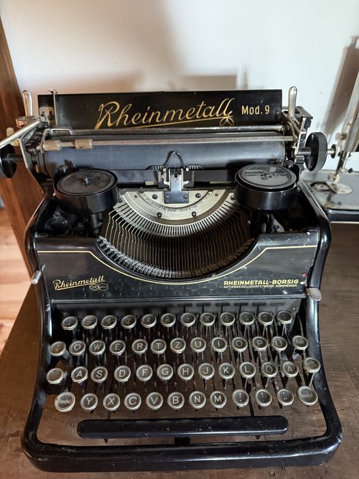 Maszyna do pisania Rheinmetall Mod. 9 vintage loft sprawna