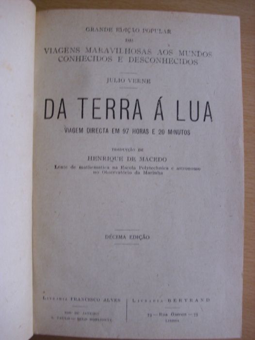 Da Terra à Lua e À Roda da Lua de Júlio Verne
