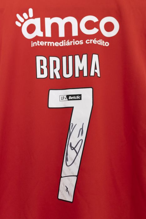 Camisola futebol Braga Bruma autografada e usada