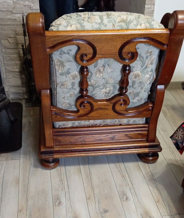 Debowy komplet zestaw wypoczynek 3+2+1