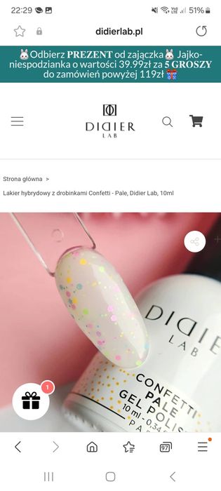 Lakier konfetti didier