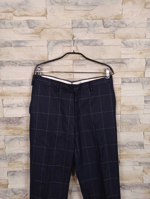 Suitsupply Brescia męskie granatowe spodnie wełniane 98 40L M s2