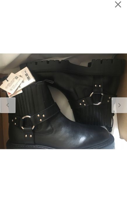 Байкерские ботинки Zara РАСПАРОВКА