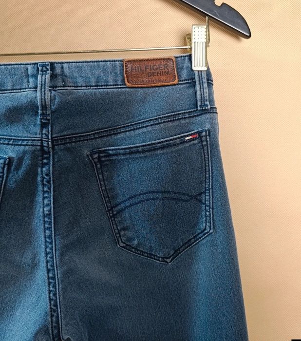 Tommy Hilfiger Jeansy Damskie Niebieskie Bawełniane Skinny boogie Blue