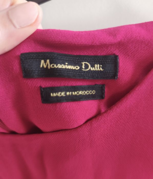 Piękna sukienka fuksja Massimo Dutti