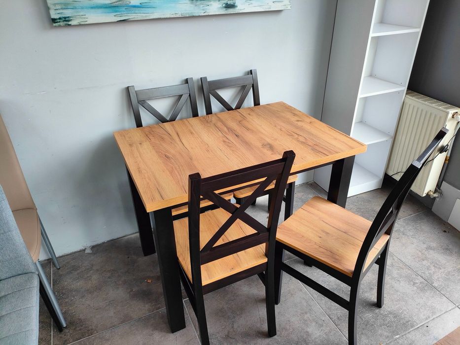 Zestaw KRZYŻAK FEMI Promocja  stół + 4 KRZESŁA