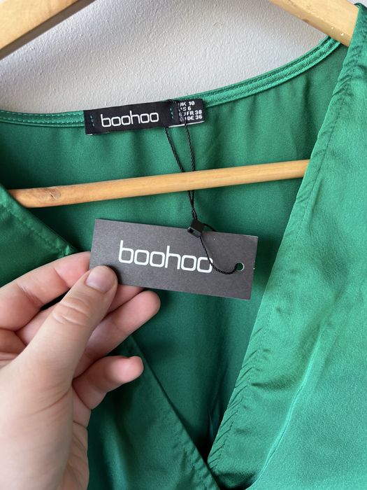 Nowa / zielona / sukienka / wieczorowa / new / boohoo /