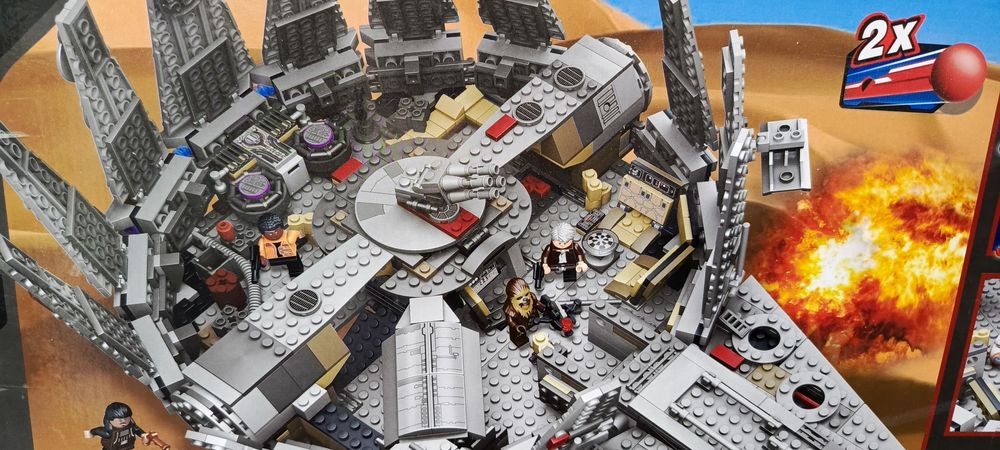 Klocki, karton, instrukcja Sokół Millenium