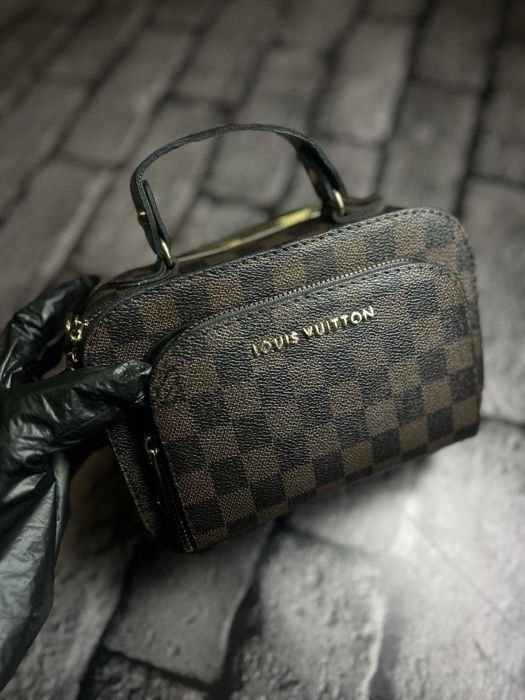 ЦЕНА БЫЛА 2400! Женская сумочка коричневая LV вместительный клатч Луи