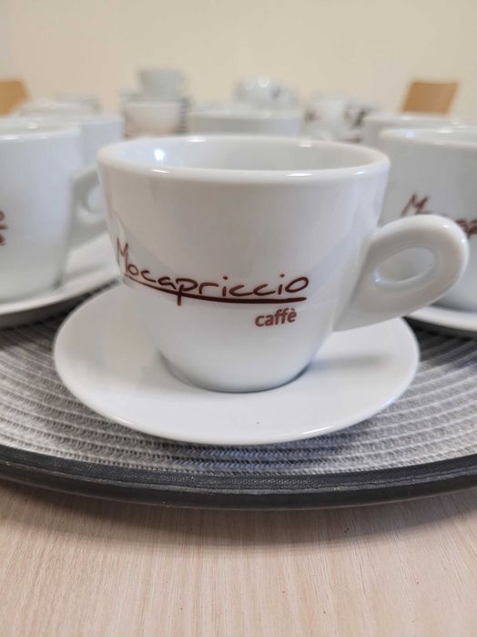 Filiżanki Mocapriccio cafee porcelana, komplet 6 sztuk