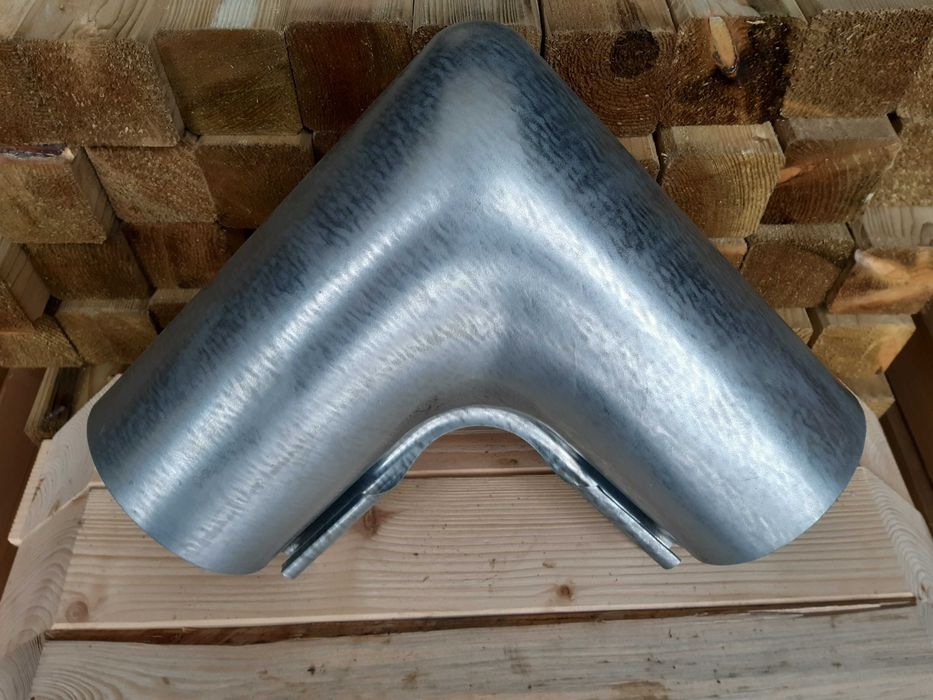 NAROŻNIK Rynny 150 Ocynk Tłoczony wewnętrzny kąt 90 st Rynna 150 mm