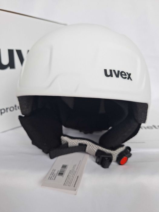 Kask narciarski juniorski Uvex Heyya Pro White Black Mat M 54-58cm