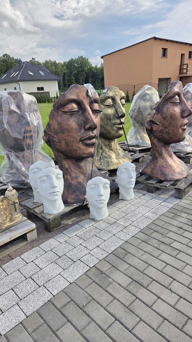 Figura ogrodowa betonowa TWARZ