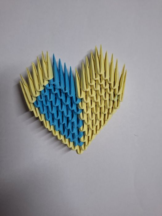 Сердечко модульне оригамі