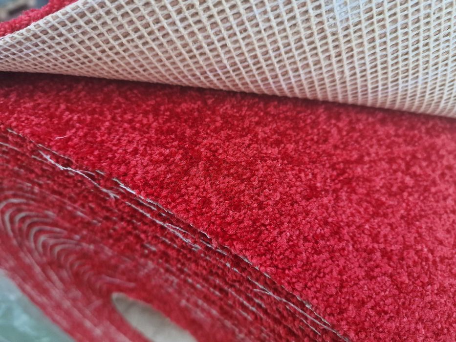 Wykładzina Shaggy Dywan   czerwony nowy okazja 4m