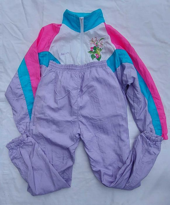 XS S dres vintage pastelowy lata 80