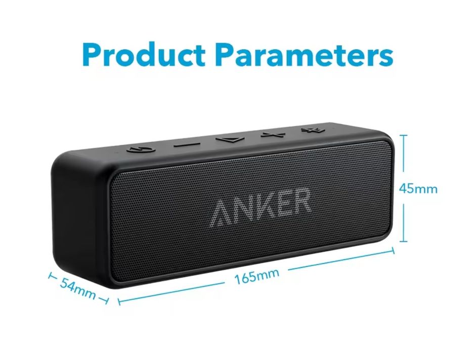 Безпровідна bluetooth колонка Anker Soundcore 2 Black