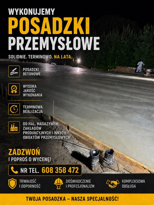Posadzki przemysłowe, posadzki maszynowe