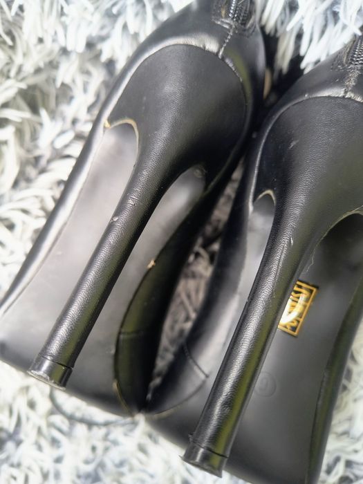 Seksowne czarne szpilki sznurowane PUBLIC DESIRE roz. 38 gladiatorki