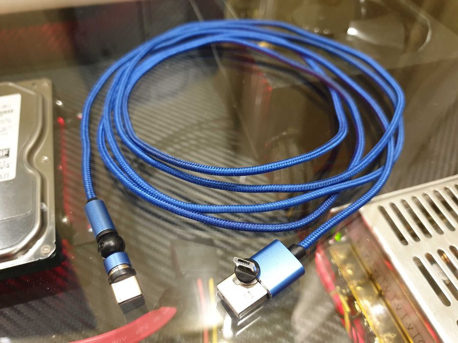 Магнитный кабель Topk для зарядки Type-C , Micro , длина 2 метра