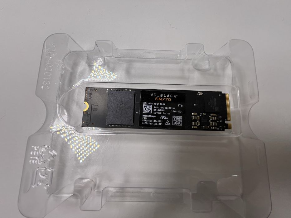 SSD WD Black SN770 1TB NVMe Gen4 – 5150MB/s (Como Novo)