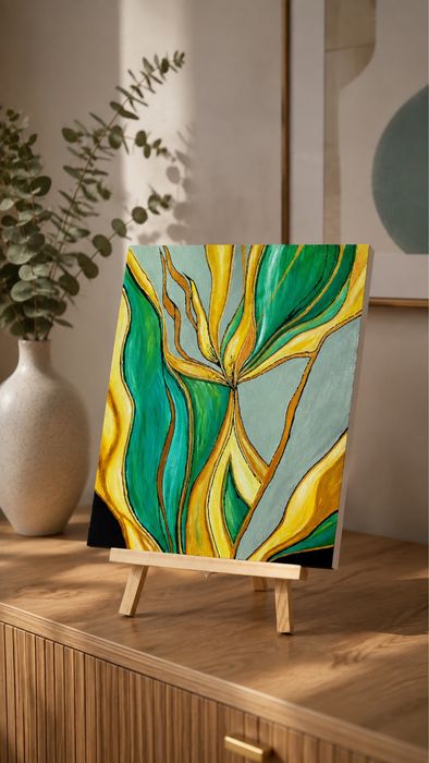 Łap OKAZJĘ!!! Home Decor obraz kwiat ręcznie malowany