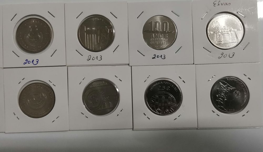 Conjunto das 6 moedas 2,5€ coleção UNC  - Portugal 2013