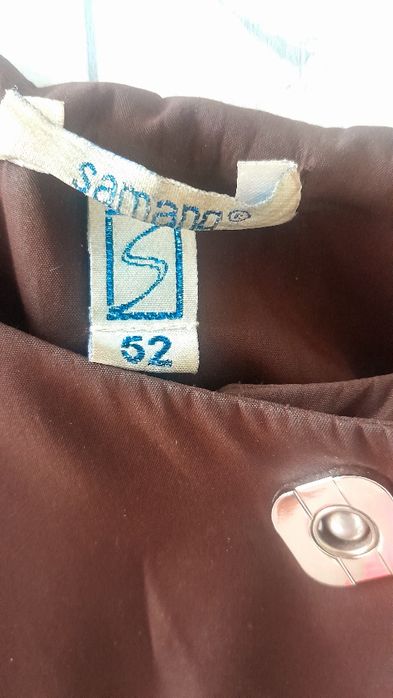 Жакет пальто рукав 3/4 шоколадного кольору розмір 52