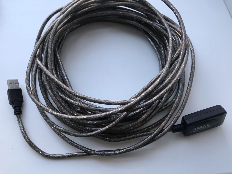 USB 2.0 подовжувач активний репітер кабель AM-AF, 10м.