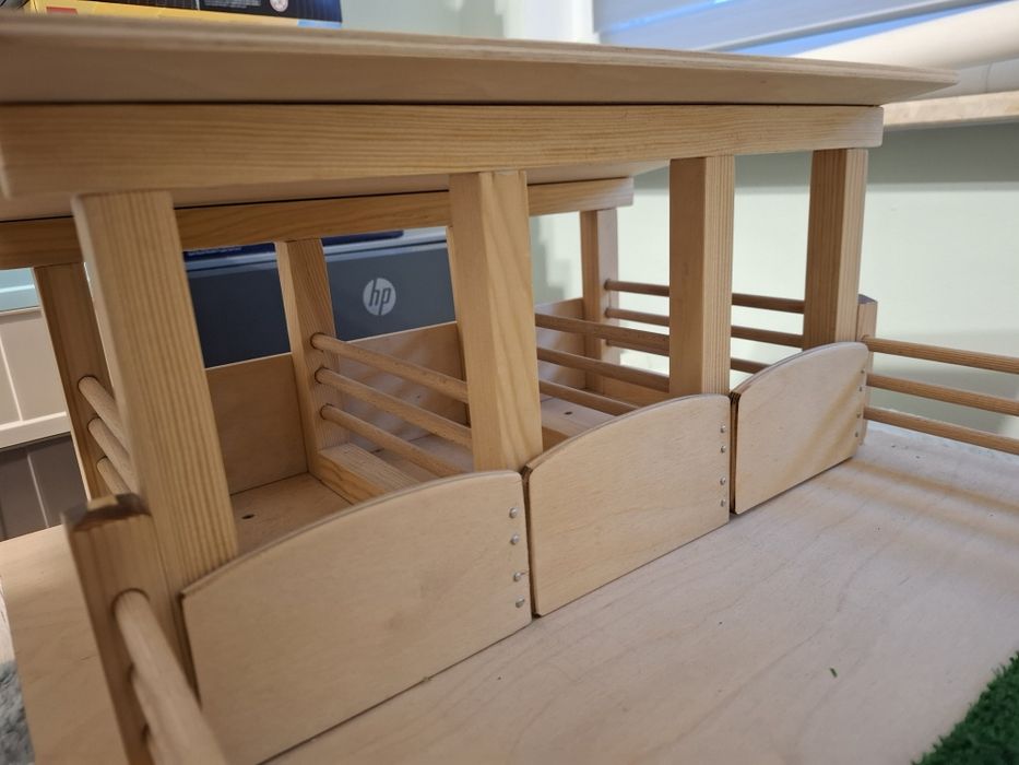 Stajnia stadnina dla koni Schleich drewniana sklejka 45x95 hand made