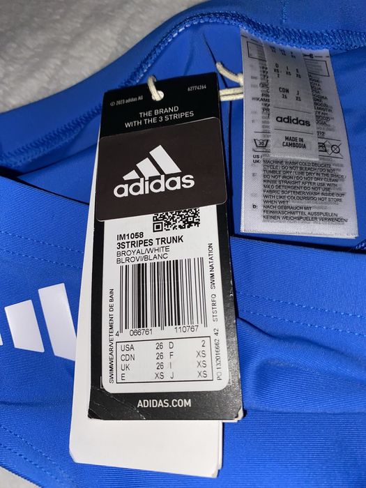 Adidas kąpielówki roz. XS nowe