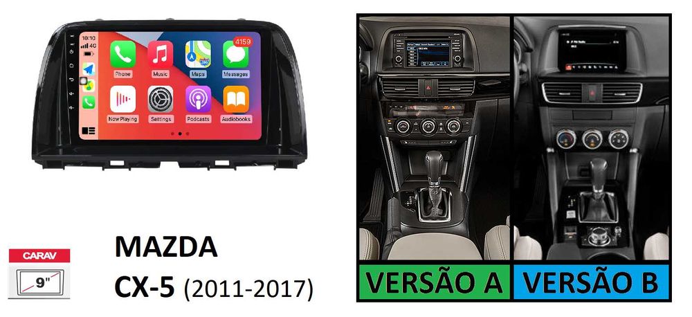 (NOVO) Rádio 2DIN • MAZDA • CX-5 / CX-7 / RX-8 • Android  [4+64GB]