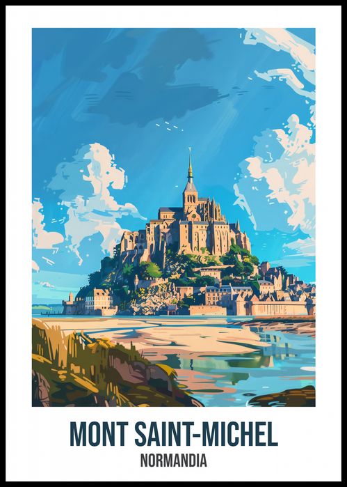 Plakat 59,4x84,1cm Mont Saint-Michel