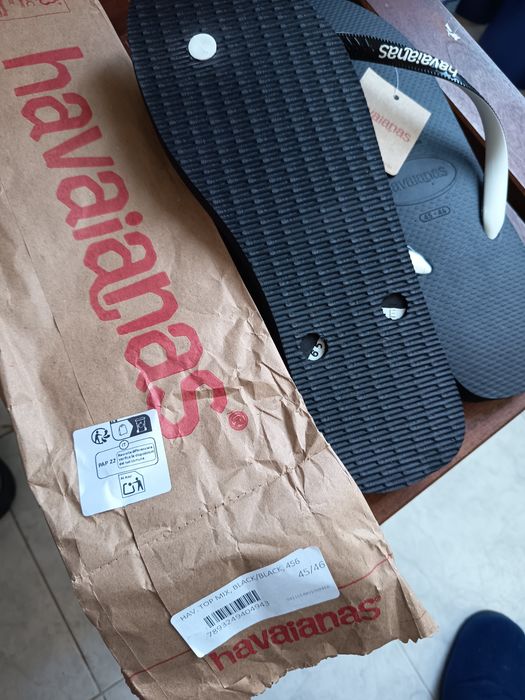 Havaianas novas.