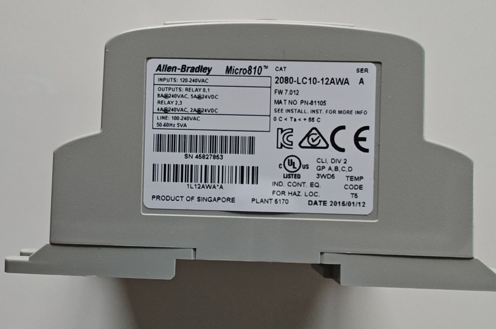 Sterownik PLC Allan Bradley Micro 810