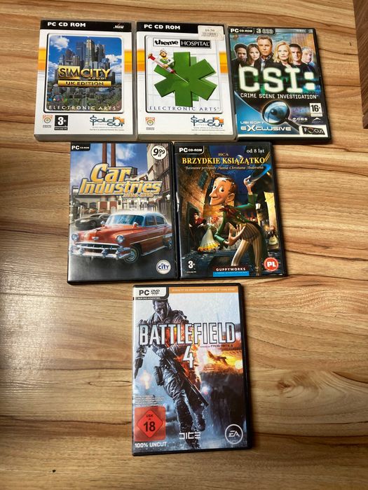 Gry PC - Battlefield 4, Sim City, CSI i inne