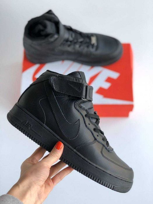 Унисекс зимние кроссовки Nike Air Force 1 '07 Mid Winter Fur Мех найк