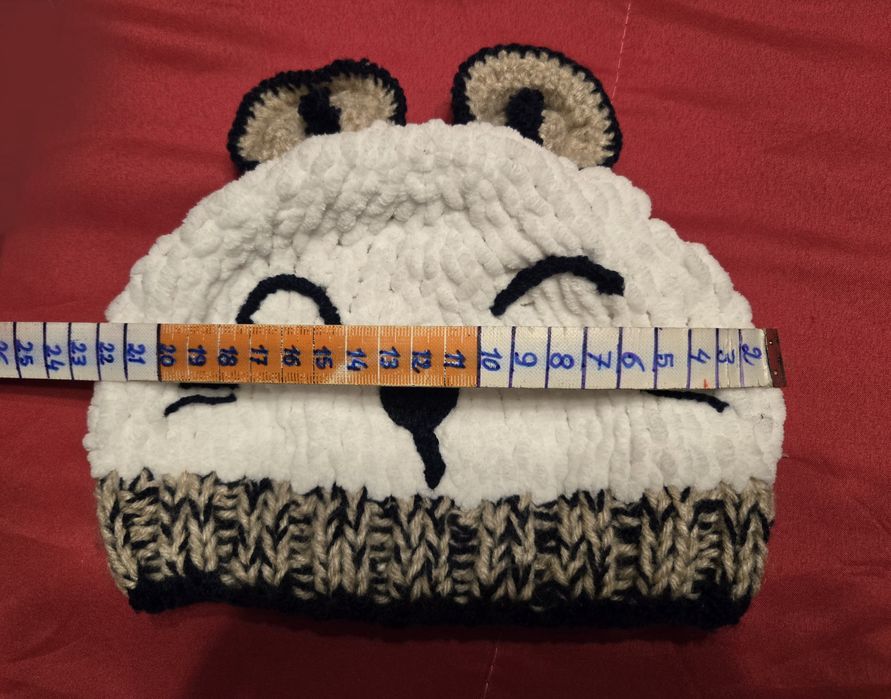 Gorro panda para criança