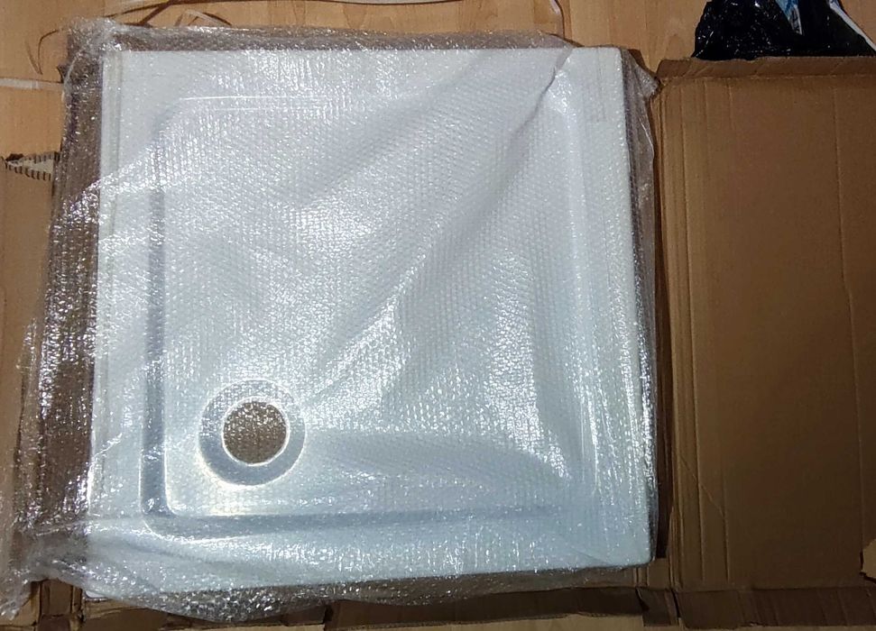 NOWY Mexen Flat brodzik akrylowy slim 80cmx80cmx5cm + syfon chrom
