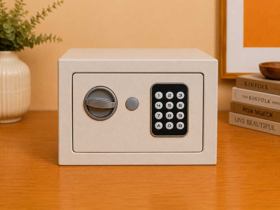 Cofre Eletrónico com Código Digital – Compacto e Seguro
