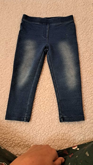 92 1,5-2 latka  Lupilu  granatowe leginsy miękkie ala dzins