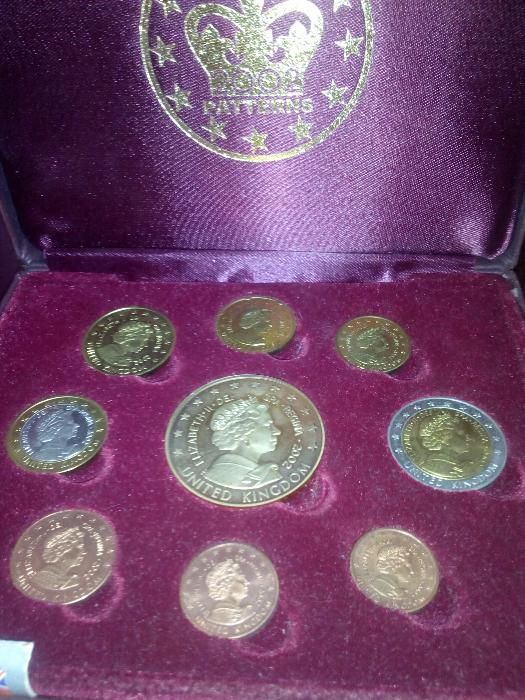 conjunto de 9 moedas
