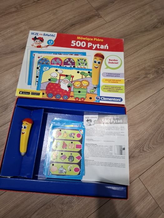 Gra edukacyjna 500 pytań Mówiące Pióro Clementoni