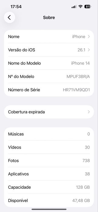 Ipnone 14 de 128gb